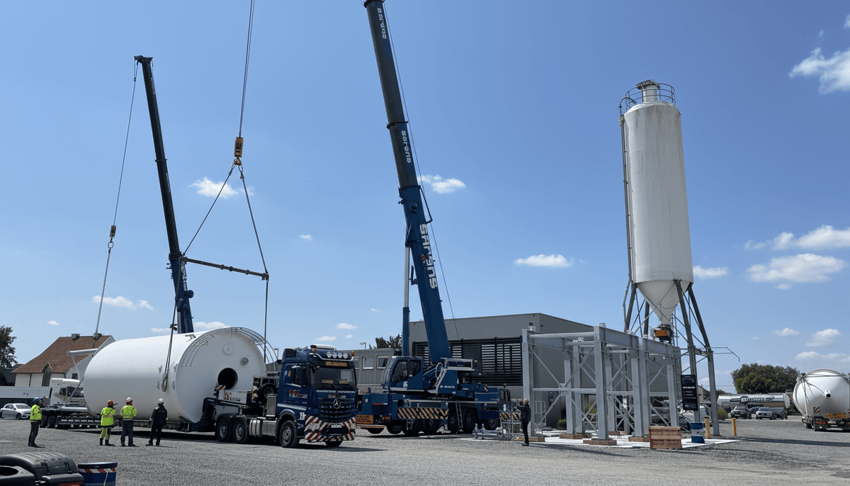 New Bulk Silos in East Flanders: Fast Delivery and Advantage for Plasterers